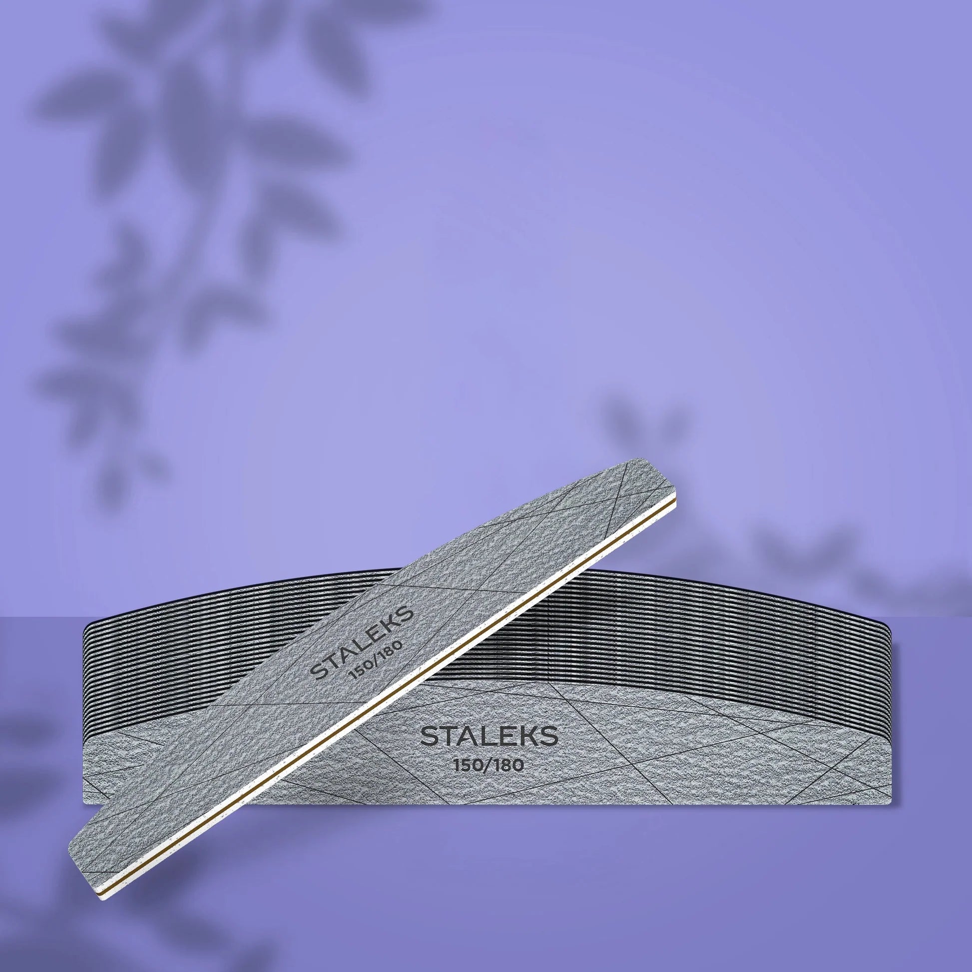 STALEKS SMART 40 Mineralische Halbmond-Nagelfeile, Körnung 150/180 (25 Stück)