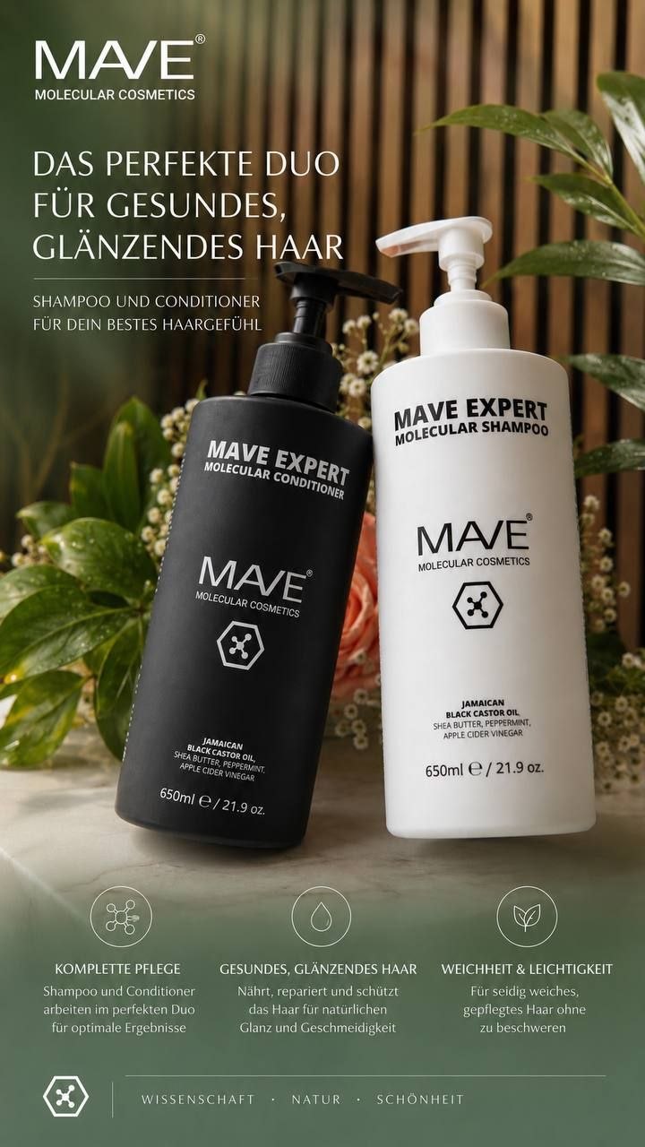 MOLECULAR SHAMPOO & CONDITIONER SET (2 × 650 ml)