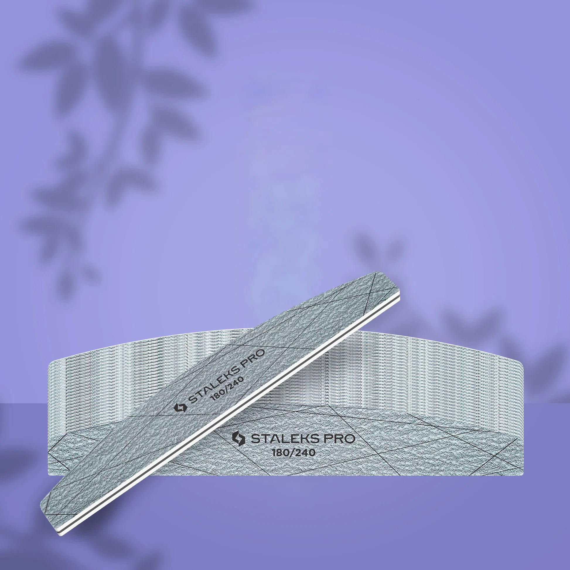 STALEKS SMART 40 Mineralische Halbmond-Feile für Nägel, 180/240 Grit (25 Stück)