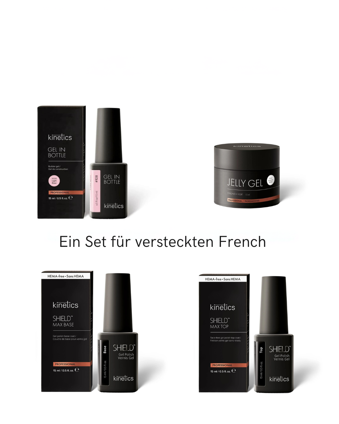 Set für perfekten verstärkten French-Look