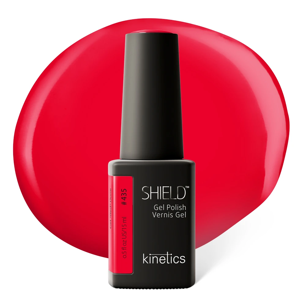 Kinetics SHIELD Gellack #435 Gel Polish Get *Red* Done 15ml