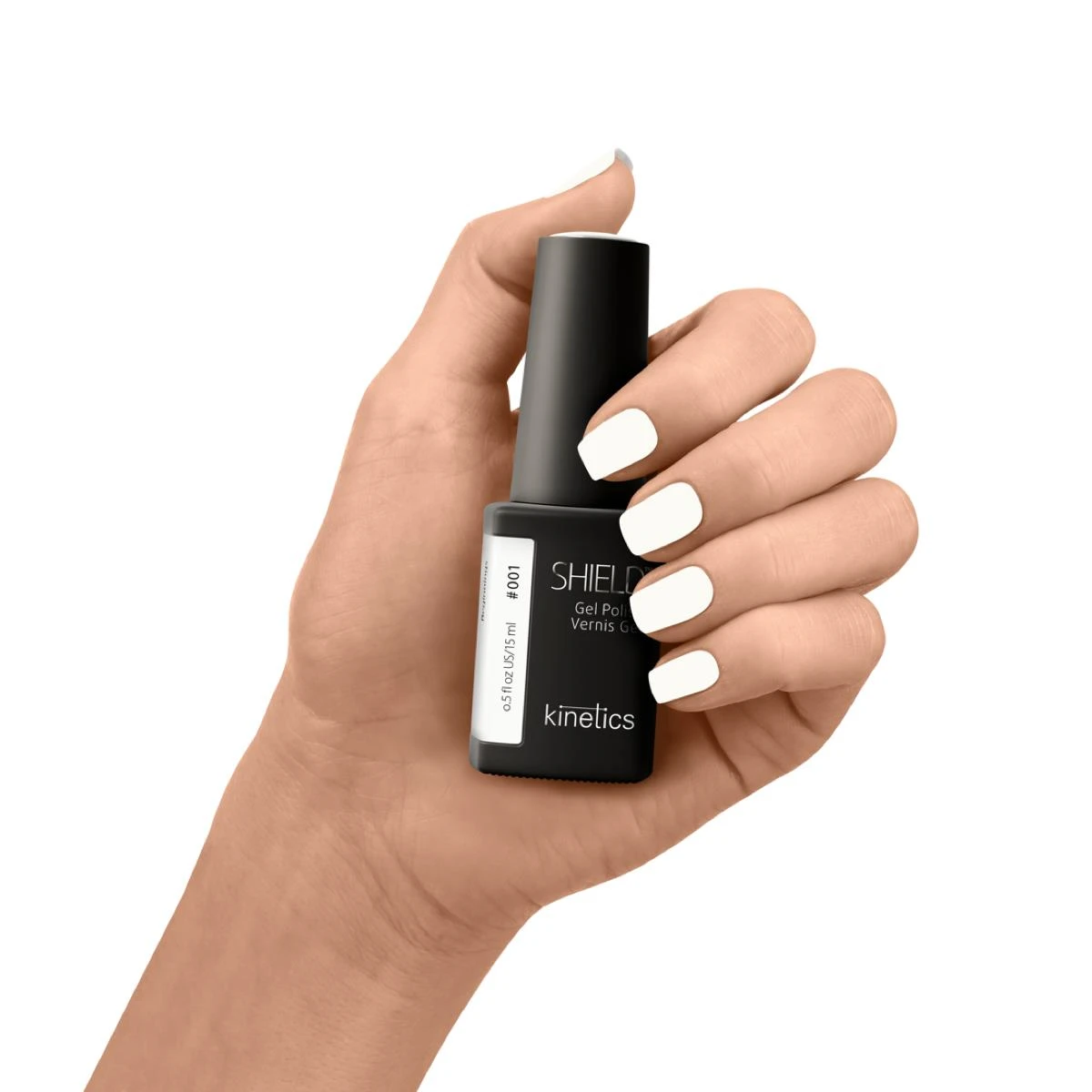 Kinetics SHIELD Gellack #001 Gel Polish Beginning weiß deckend 15ml