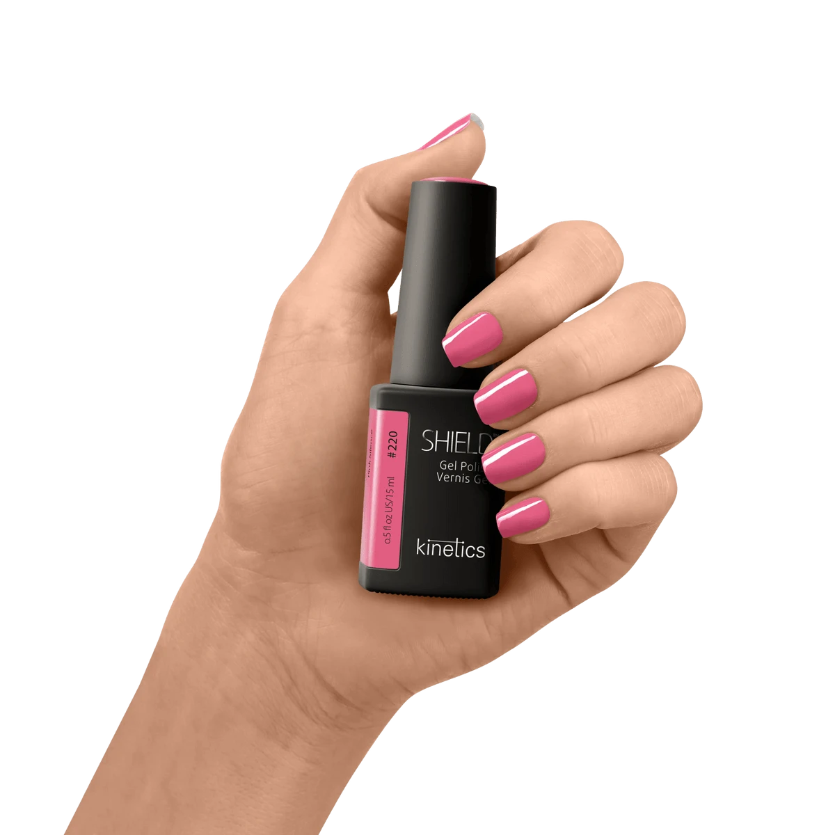 Kinetics SHIELD Gellack #220 Gel Polish Pink Silence HEMA frei 15ml