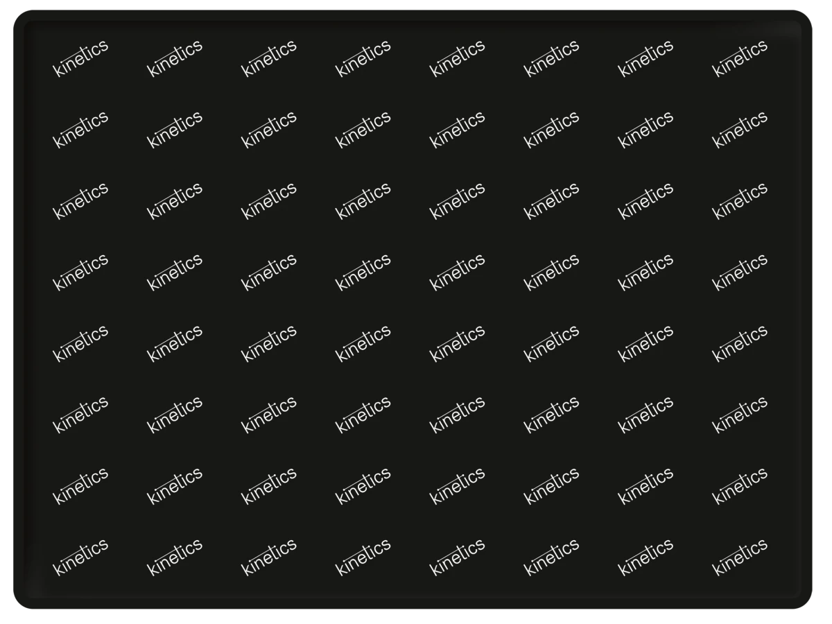 KINETICS Silikon Tischunterlage 31x41 cm schwarz
