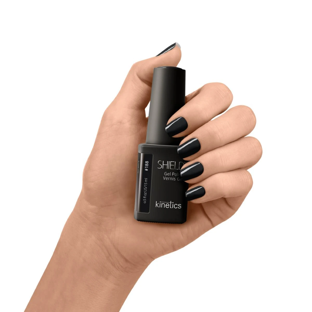 Kinetics SHIELD Gellack #188 Gel Polish Jet Black 15ml
