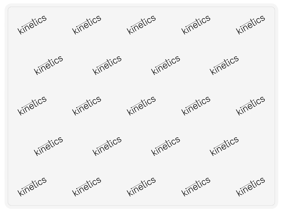 KINETICS Silikon Tischunterlage 31x41 cm weiss