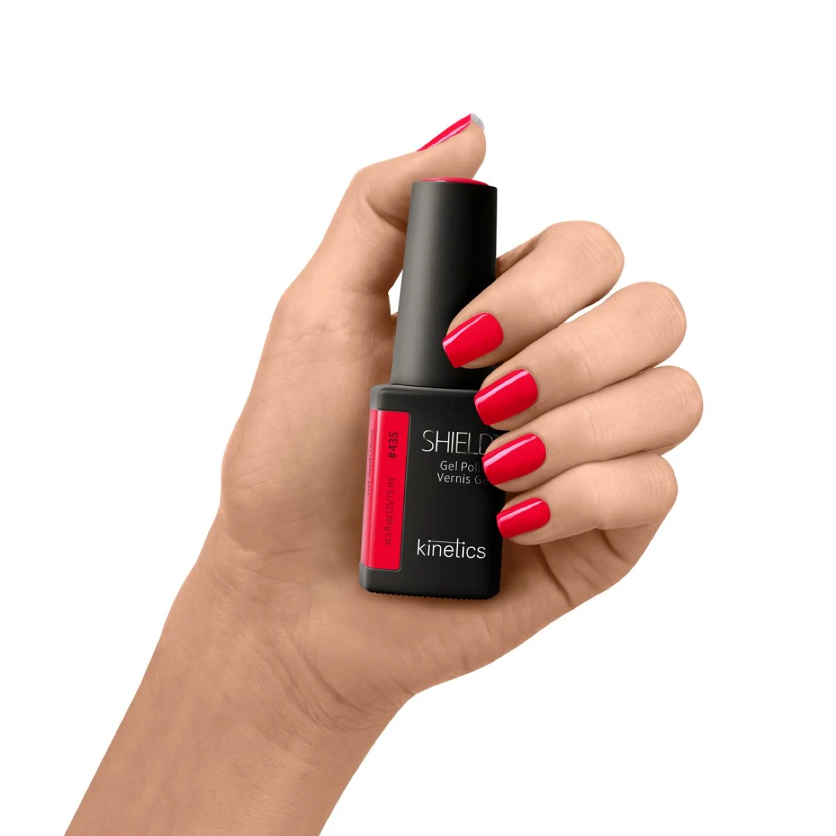 Kinetics SHIELD Gellack #435 Gel Polish Get *Red* Done 15ml